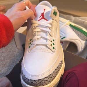 White and green
